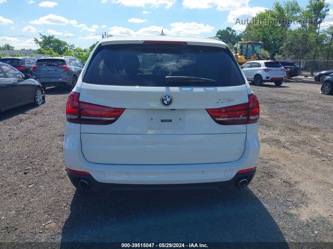 2015 Bmw X5 Xdrive35i White vin: 5UXKR0C5XF0K67014