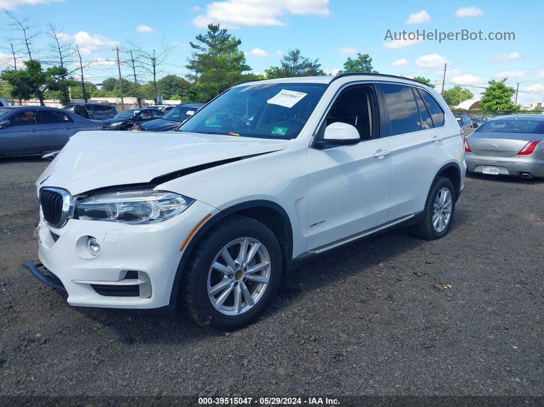 2015 Bmw X5 Xdrive35i White vin: 5UXKR0C5XF0K67014