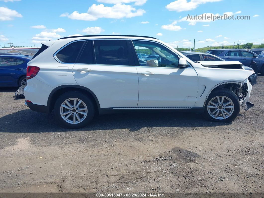 2015 Bmw X5 Xdrive35i White vin: 5UXKR0C5XF0K67014