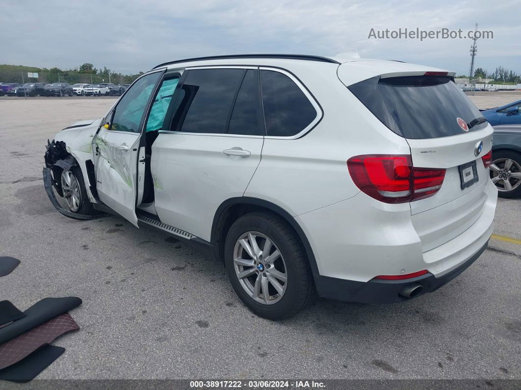 2015 Bmw X5 Xdrive35i White vin: 5UXKR0C5XF0P03988