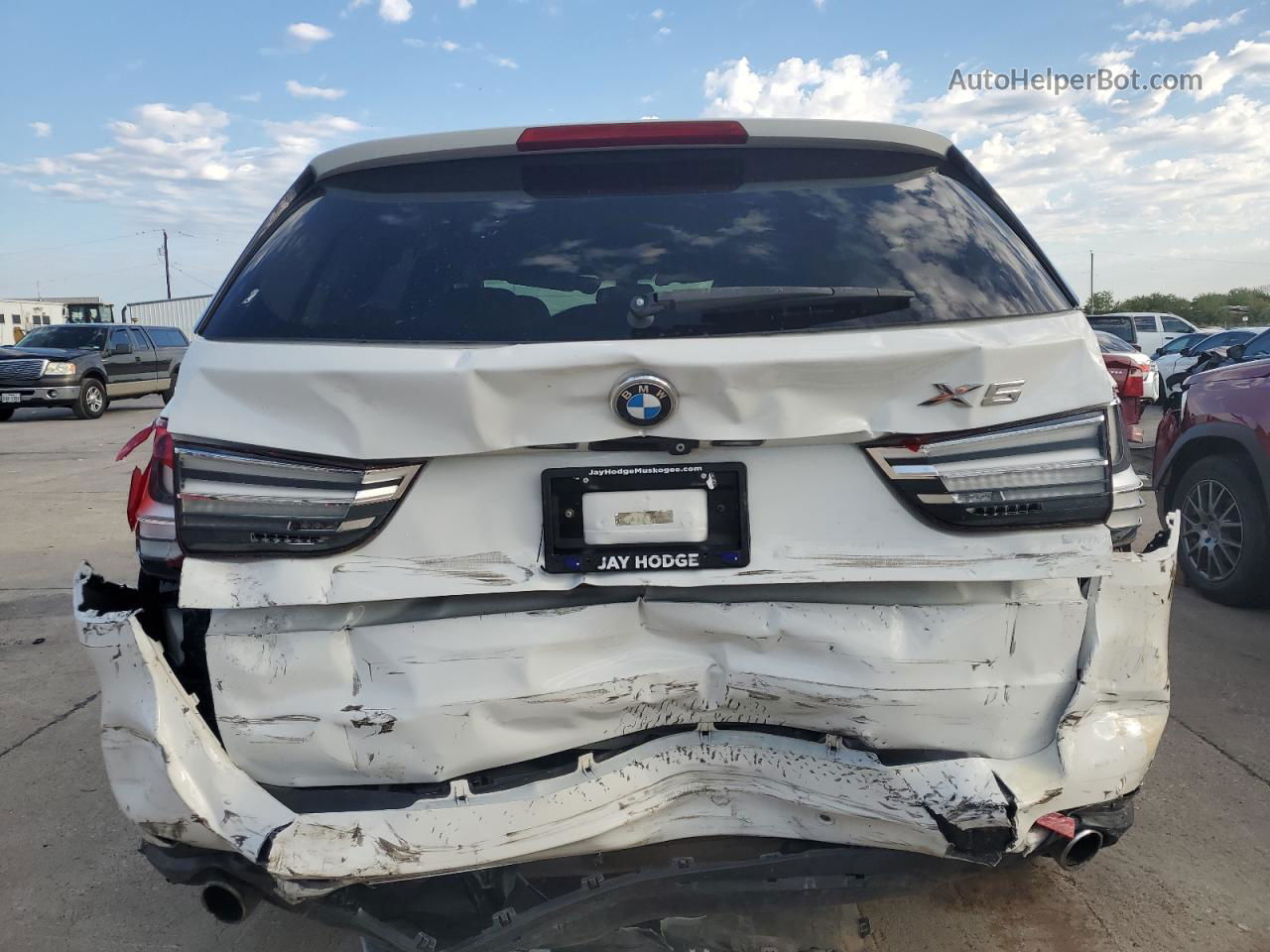 2015 Bmw X5 Xdrive35i White vin: 5UXKR0C5XF0P05501