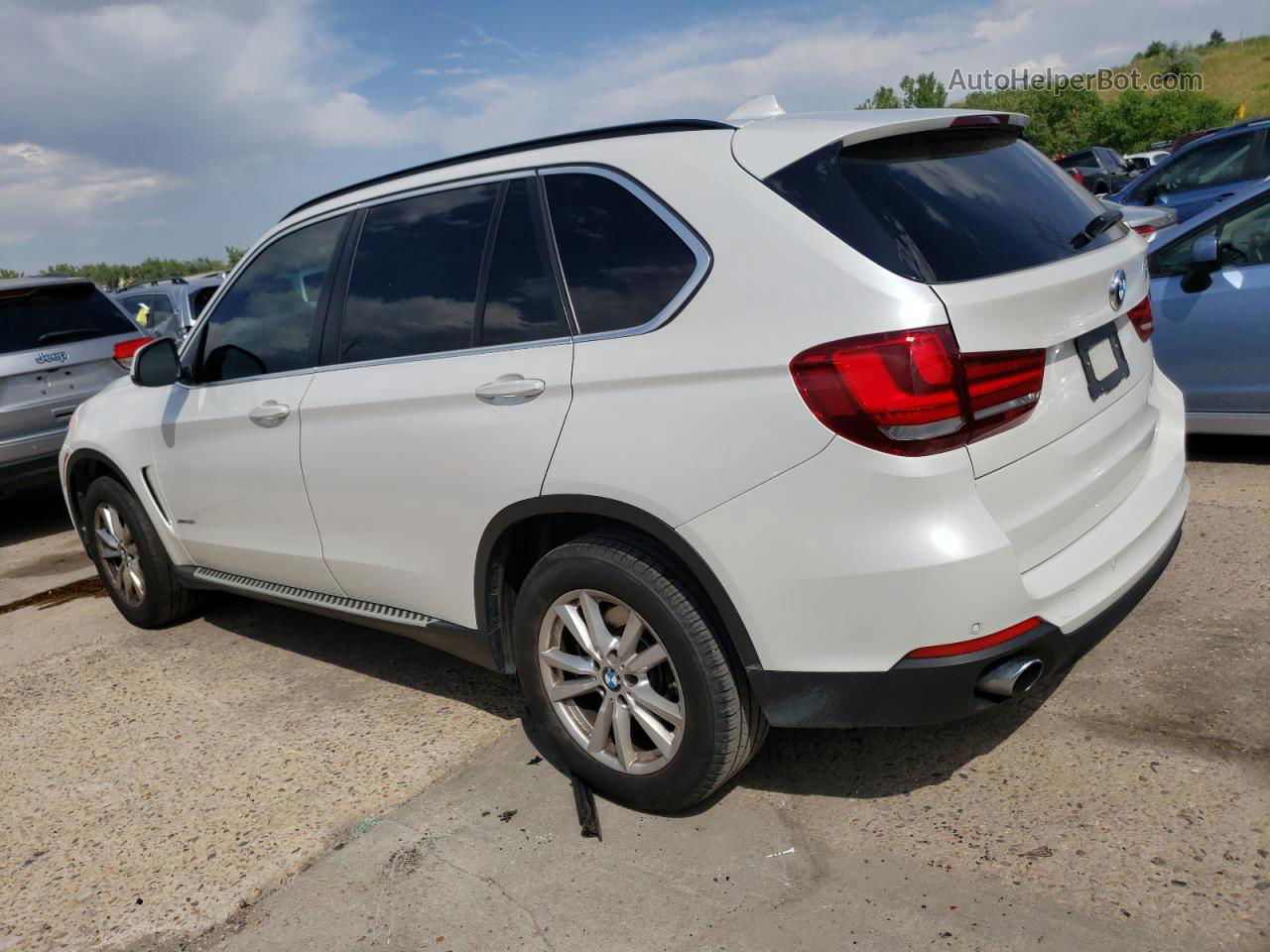 2015 Bmw X5 Xdrive35i White vin: 5UXKR0C5XF0P14571