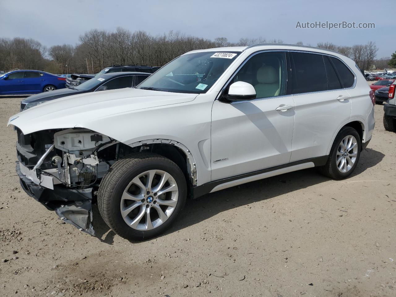 2015 Bmw X5 Xdrive35i White vin: 5UXKR0C5XF0P15980