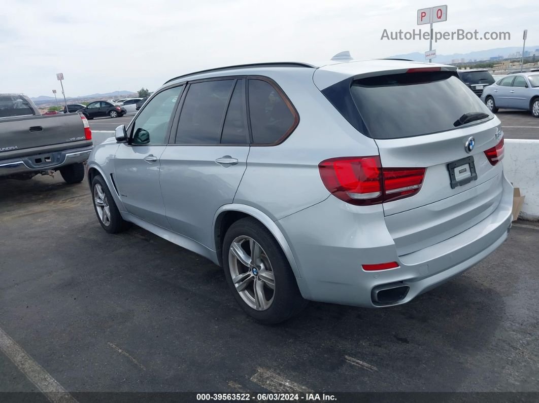 2015 Bmw X5 Sdrive35i Silver vin: 5UXKR2C50F0H36836