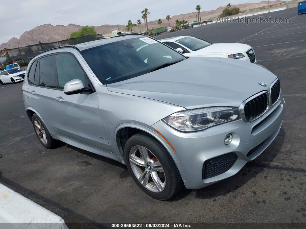 2015 Bmw X5 Sdrive35i Silver vin: 5UXKR2C50F0H36836