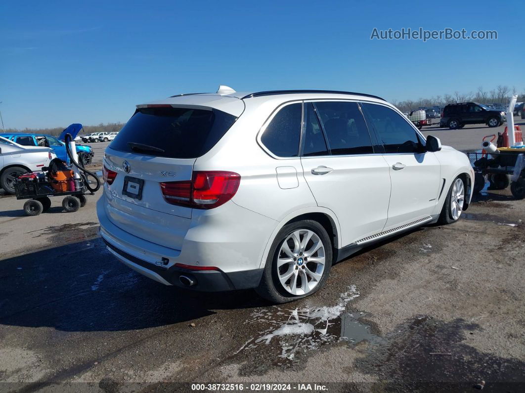 2015 Bmw X5 Sdrive35i White vin: 5UXKR2C50F0H38652