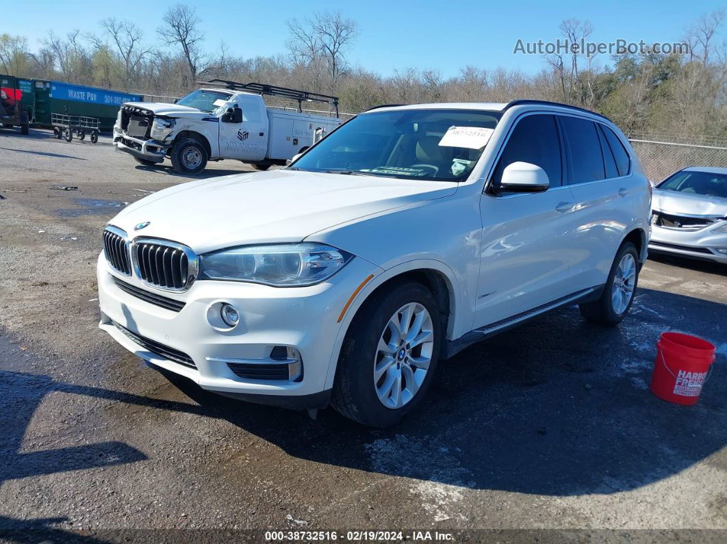 2015 Bmw X5 Sdrive35i White vin: 5UXKR2C50F0H38652