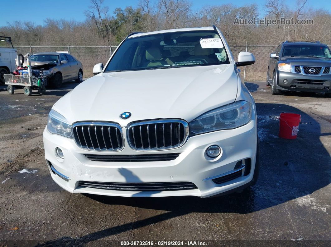 2015 Bmw X5 Sdrive35i White vin: 5UXKR2C50F0H38652