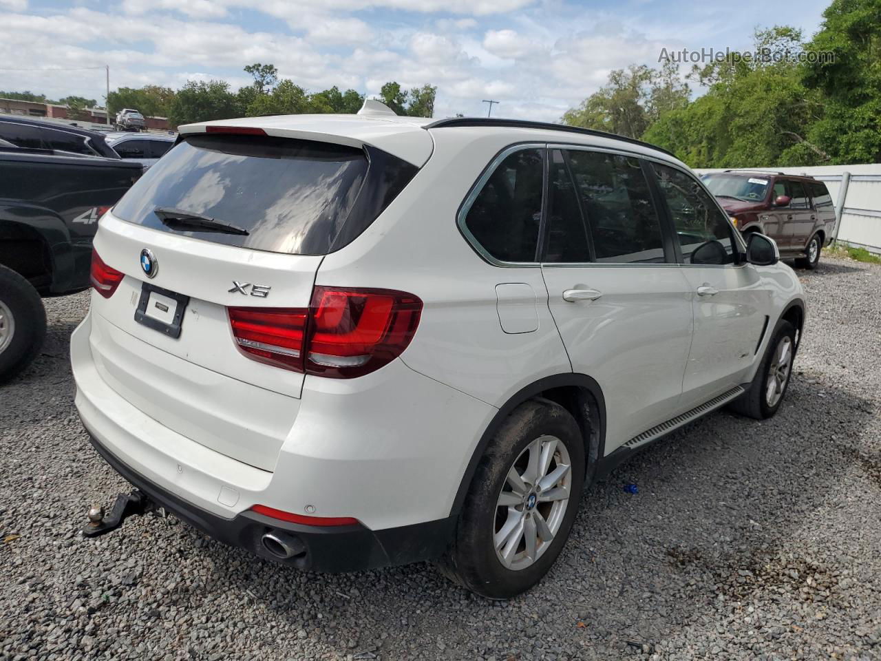 2015 Bmw X5 Sdrive35i White vin: 5UXKR2C51F0H35002