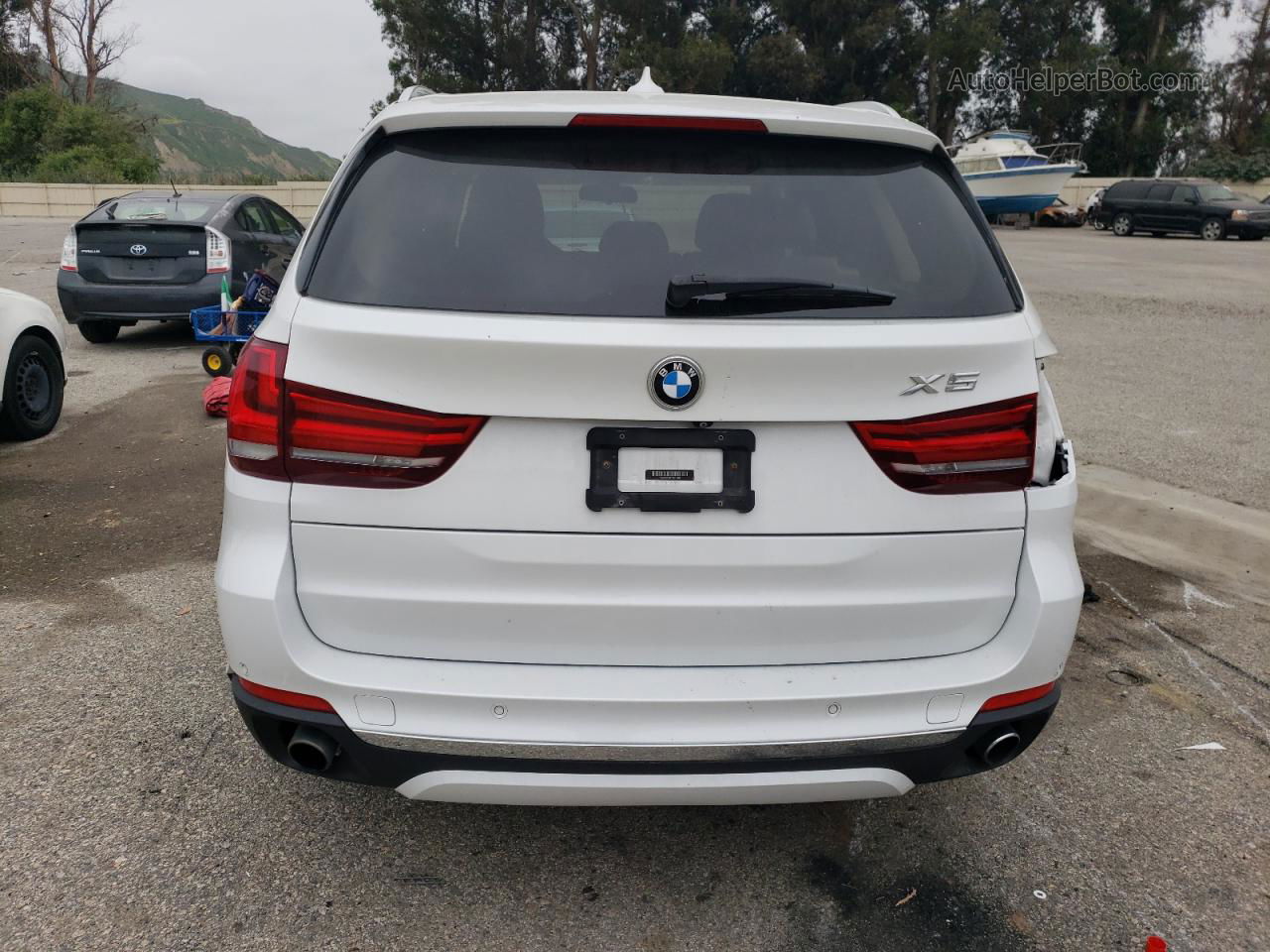 2015 Bmw X5 Sdrive35i White vin: 5UXKR2C51F0H41057