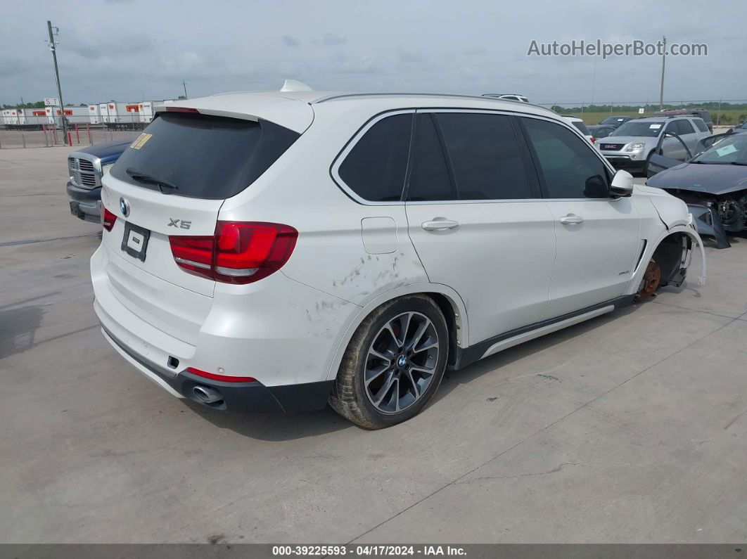 2014 Bmw X5 Sdrive35i White vin: 5UXKR2C52E0H34259