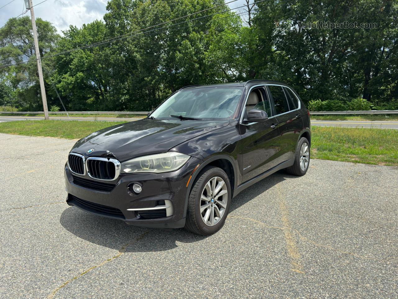 2015 Bmw X5 Sdrive35i Black vin: 5UXKR2C52F0H39902