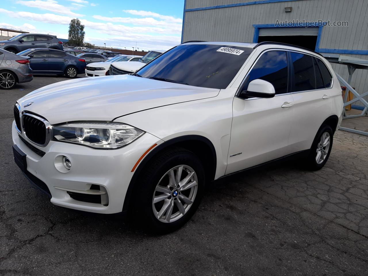 2014 Bmw X5 Sdrive35i White vin: 5UXKR2C53E0H31211