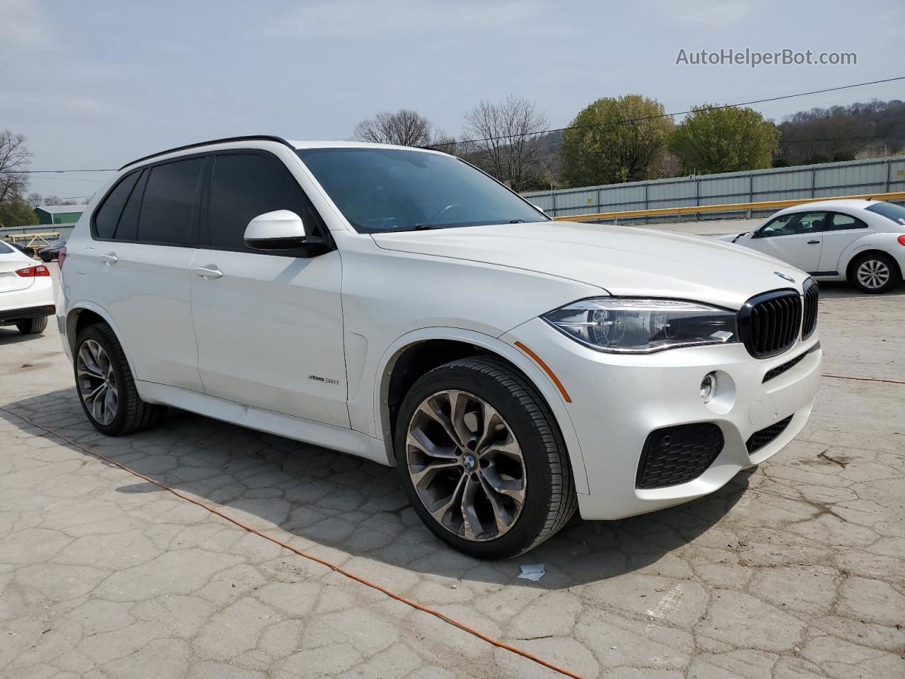 2015 Bmw X5 Sdrive35i White vin: 5UXKR2C53F0H35972