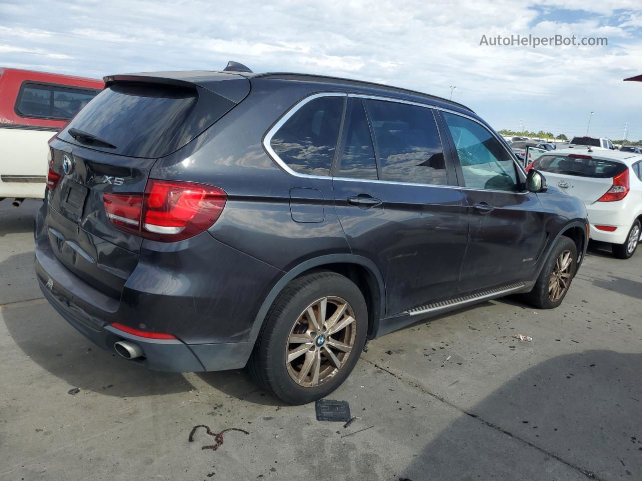 2015 Bmw X5 Sdrive35i Gray vin: 5UXKR2C53F0H36636