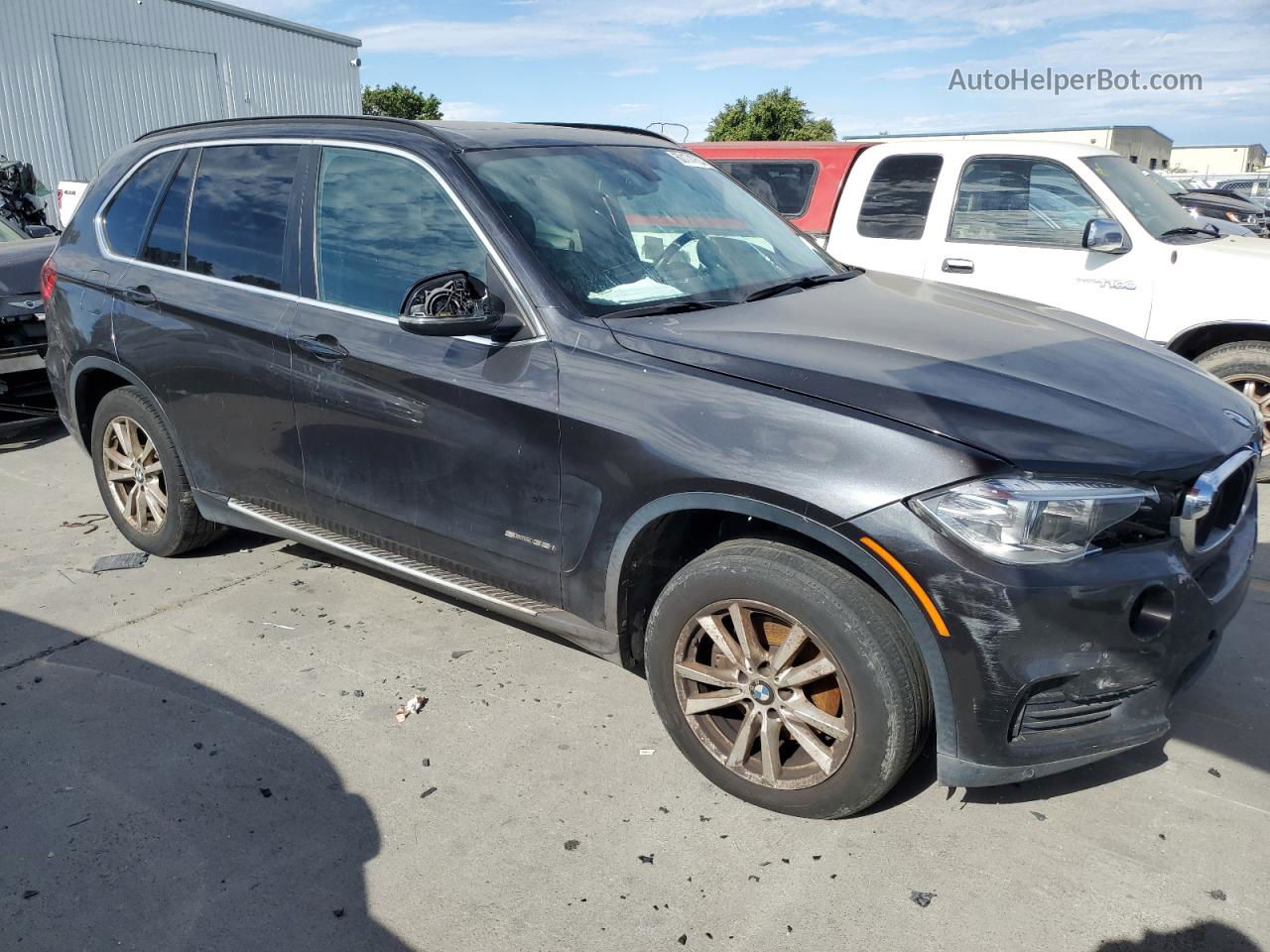 2015 Bmw X5 Sdrive35i Gray vin: 5UXKR2C53F0H36636