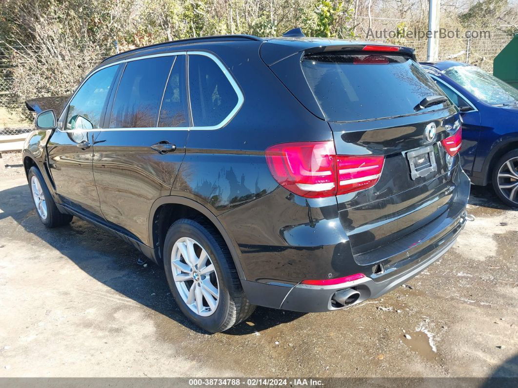 2015 Bmw X5 Sdrive35i Black vin: 5UXKR2C53F0H37124