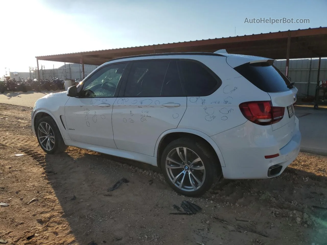 2015 Bmw X5 Sdrive35i White vin: 5UXKR2C53F0H40220