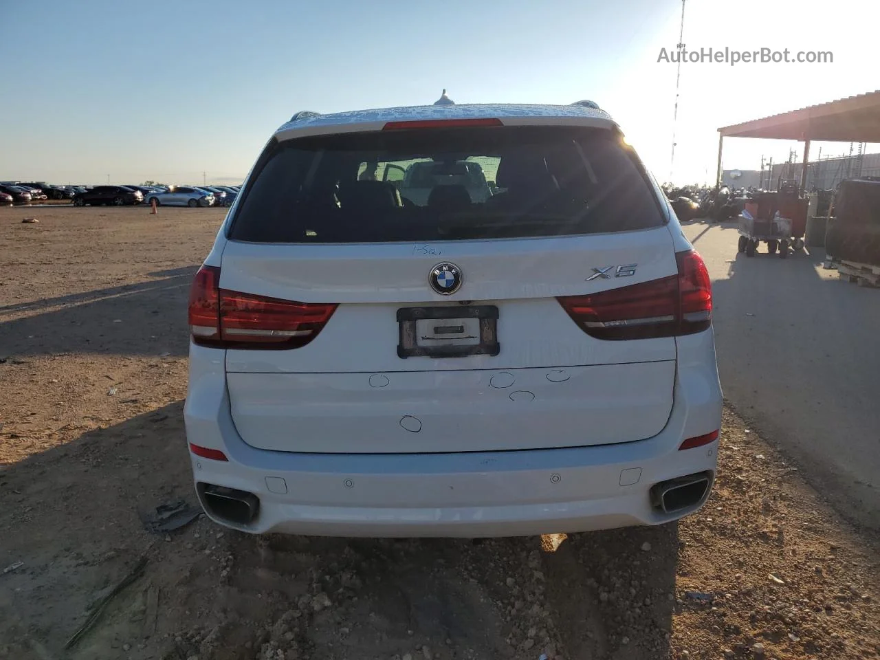 2015 Bmw X5 Sdrive35i White vin: 5UXKR2C53F0H40220