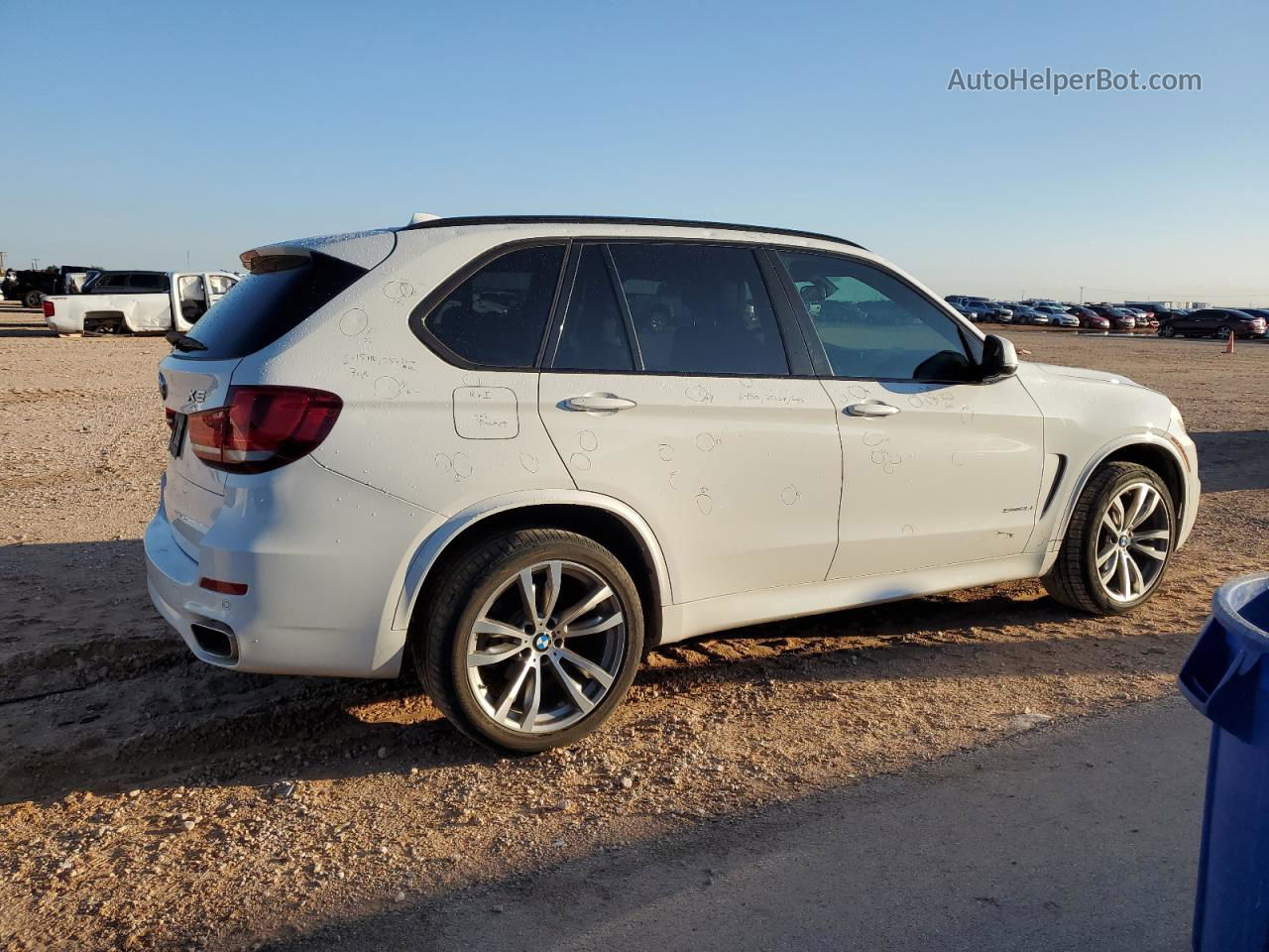 2015 Bmw X5 Sdrive35i White vin: 5UXKR2C53F0H40220