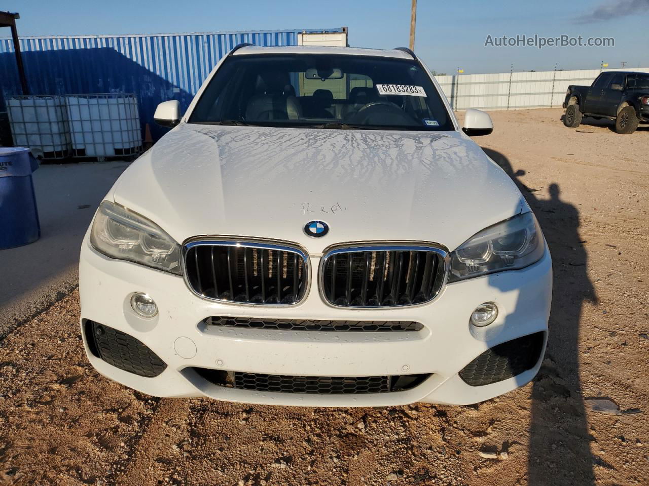 2015 Bmw X5 Sdrive35i White vin: 5UXKR2C53F0H40220