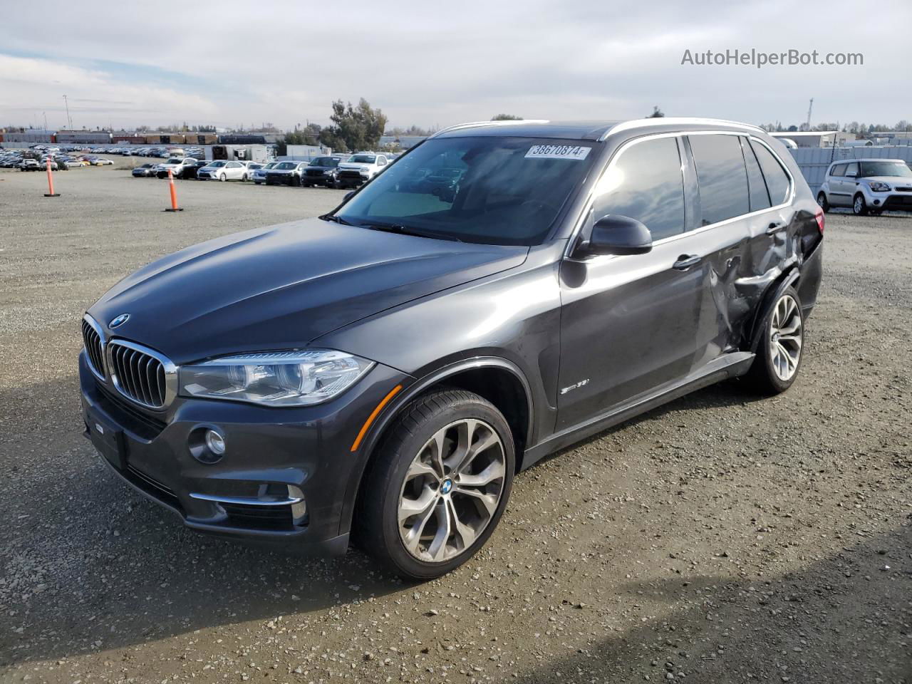 2015 Bmw X5 Sdrive35i Charcoal vin: 5UXKR2C53F0H40847