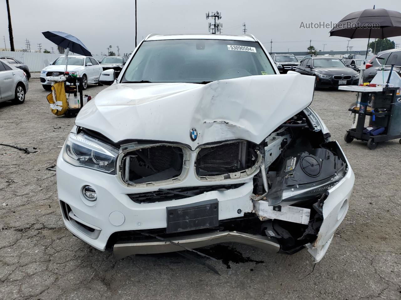 2014 Bmw X5 Sdrive35i White vin: 5UXKR2C54E0C01510