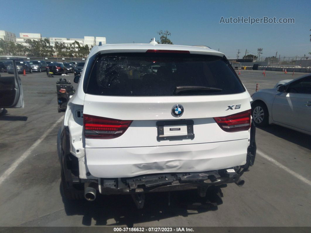 2014 Bmw X5 Sdrive35i White vin: 5UXKR2C54E0C01667