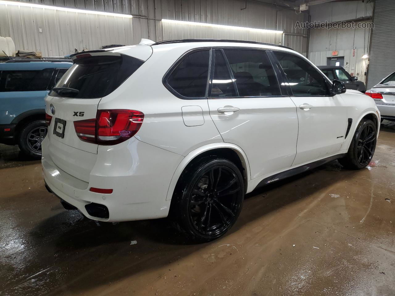 2014 Bmw X5 Sdrive35i White vin: 5UXKR2C54E0H32741