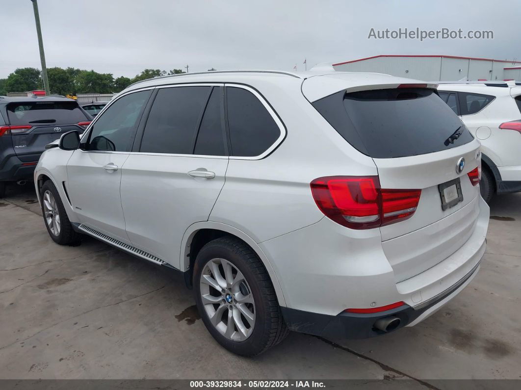 2015 Bmw X5 Sdrive35i White vin: 5UXKR2C54F0H34880