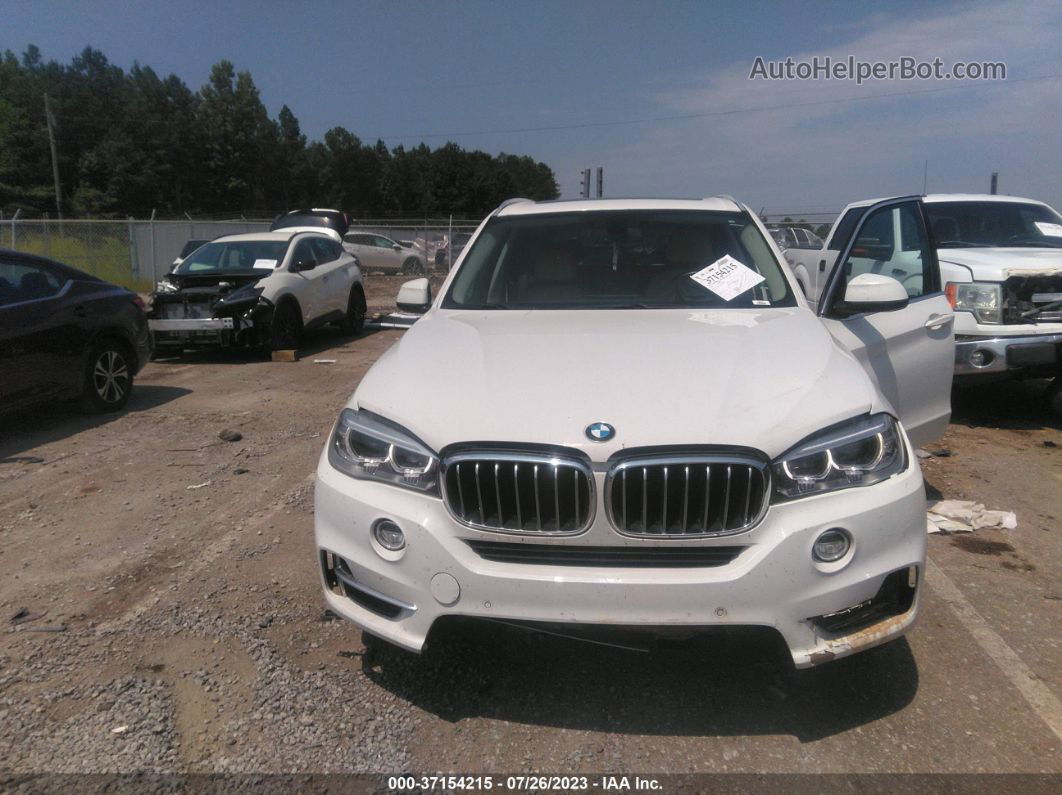 2014 Bmw X5 Sdrive35i White vin: 5UXKR2C55E0H31243