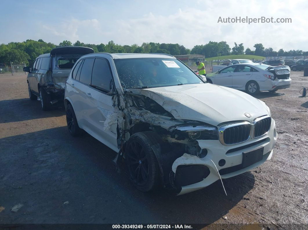 2014 Bmw X5 Sdrive35i White vin: 5UXKR2C55E0H32182