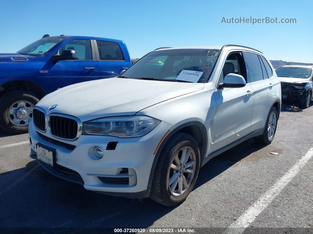 2015 Bmw X5 Sdrive35i White vin: 5UXKR2C55F0H37769