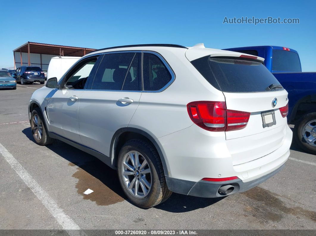 2015 Bmw X5 Sdrive35i White vin: 5UXKR2C55F0H37769