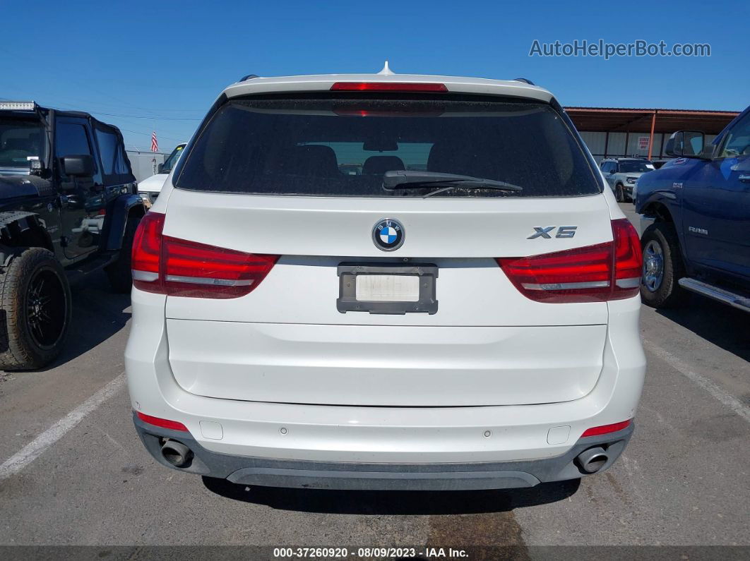 2015 Bmw X5 Sdrive35i White vin: 5UXKR2C55F0H37769