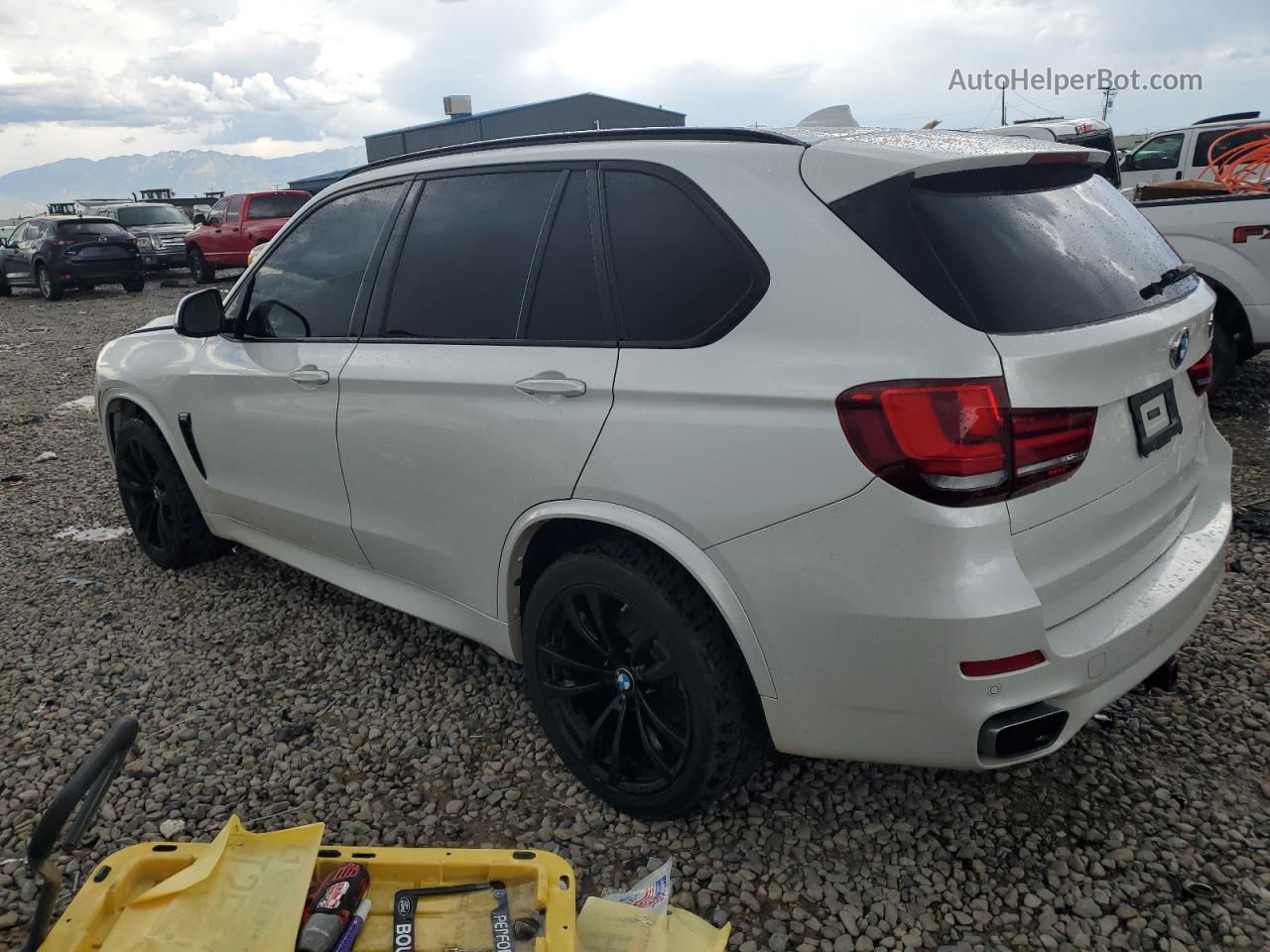 2015 Bmw X5 Sdrive35i White vin: 5UXKR2C56F0H35156