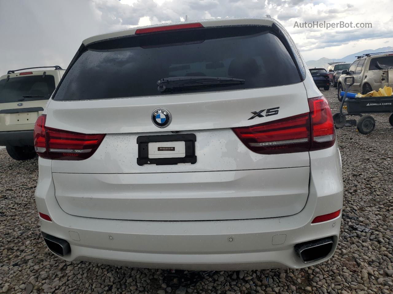 2015 Bmw X5 Sdrive35i White vin: 5UXKR2C56F0H35156