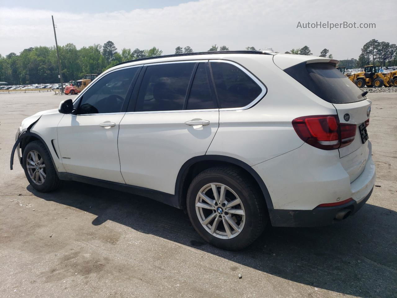 2015 Bmw X5 Sdrive35i White vin: 5UXKR2C57F0H37949