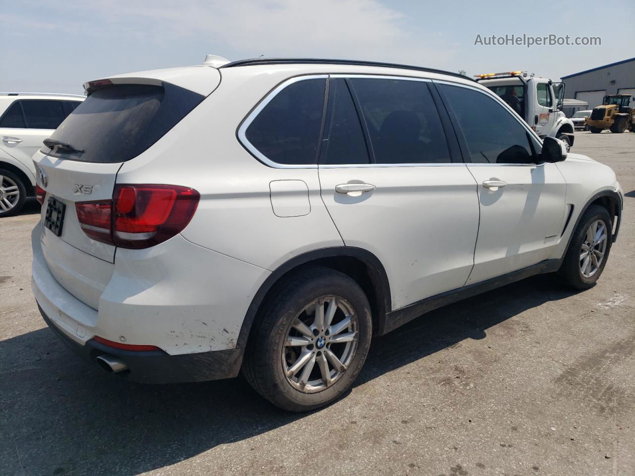 2015 Bmw X5 Sdrive35i White vin: 5UXKR2C57F0H37949