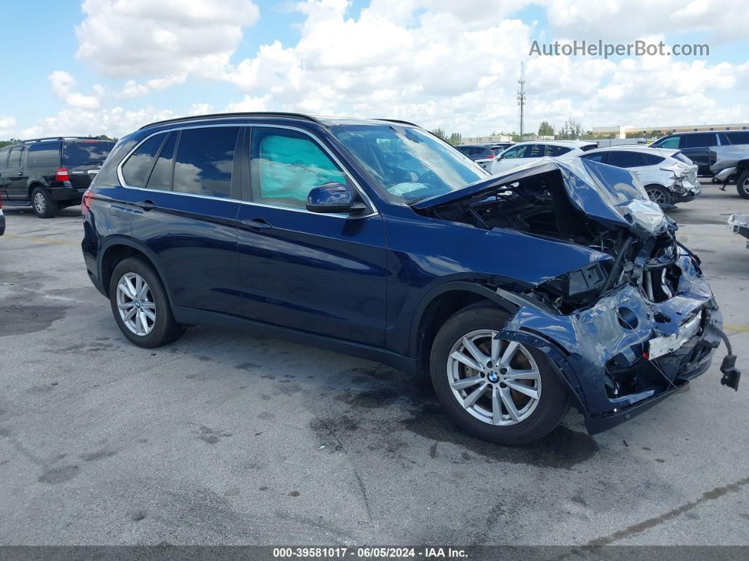 2015 Bmw X5 Sdrive35i Blue vin: 5UXKR2C57F0H38308