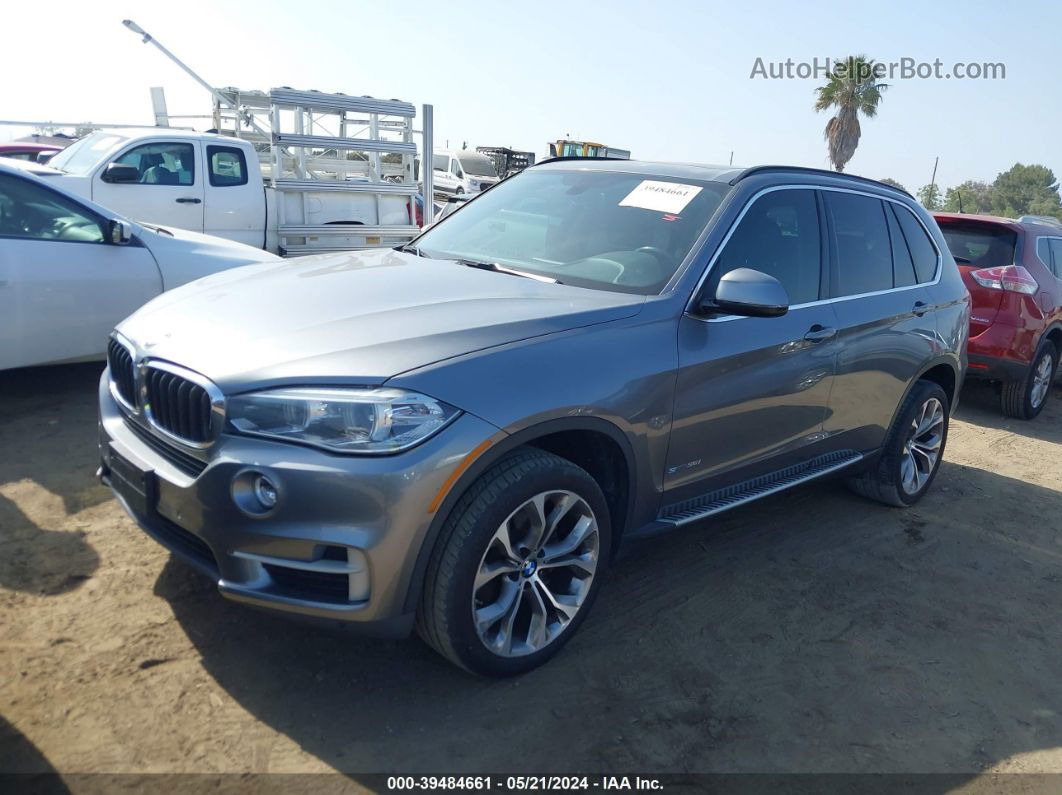 2015 Bmw X5 Sdrive35i Gray vin: 5UXKR2C57F0H40351