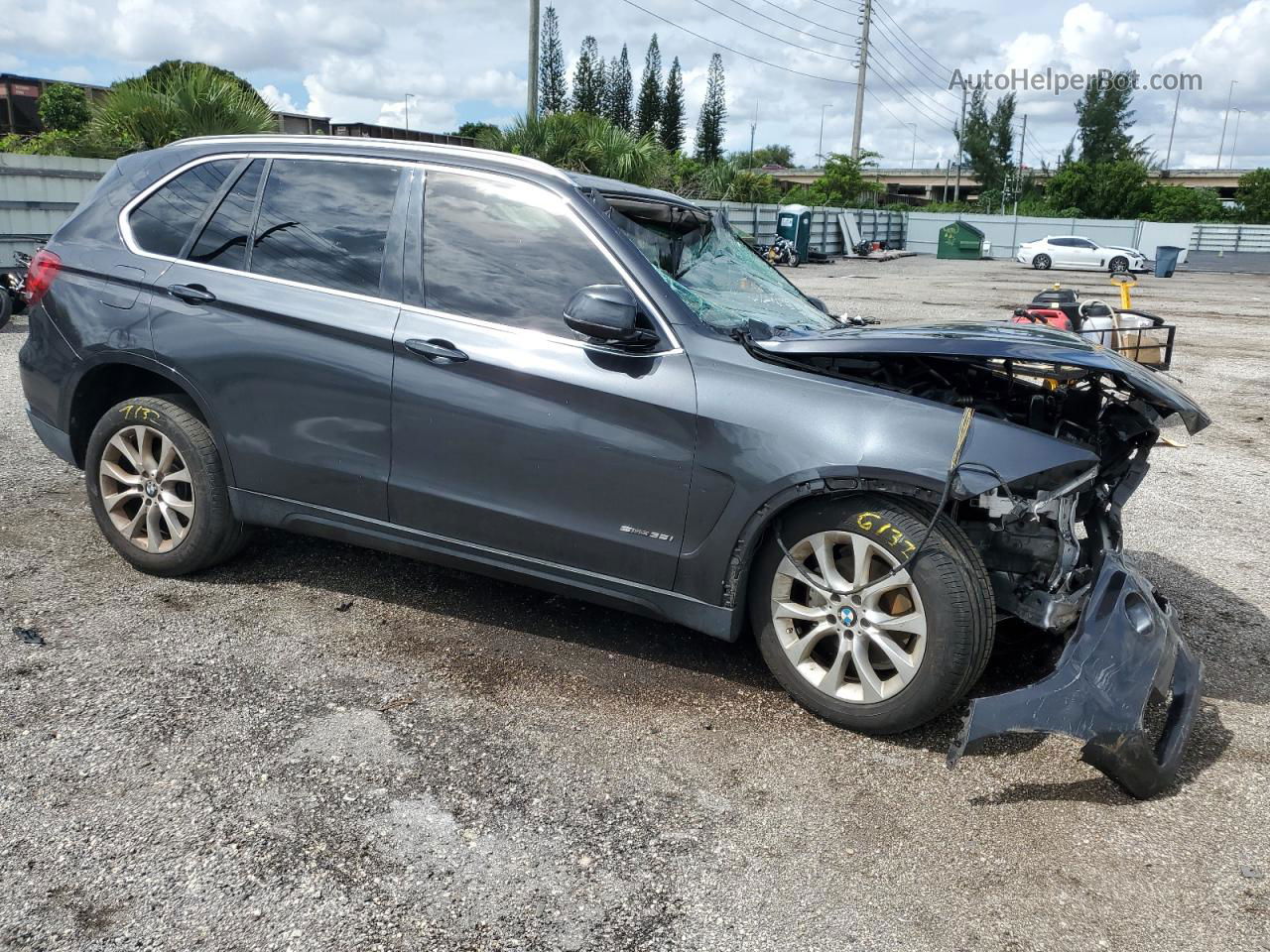 2014 Bmw X5 Sdrive35i Gray vin: 5UXKR2C58E0C01400