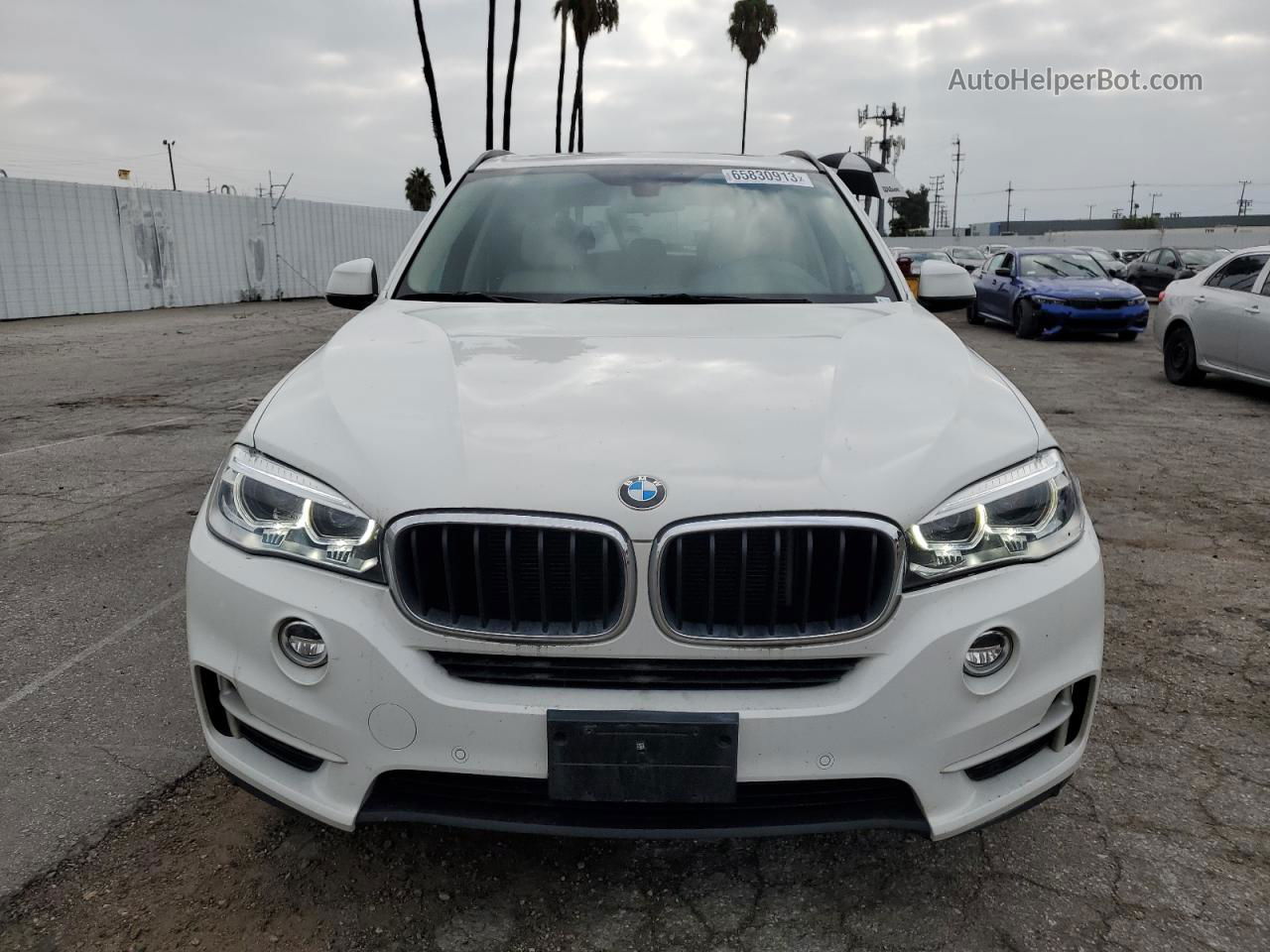 2014 Bmw X5 Sdrive35i White vin: 5UXKR2C58E0H33990