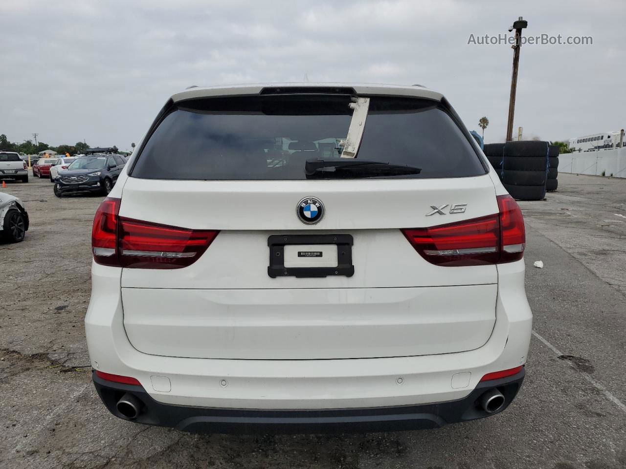 2014 Bmw X5 Sdrive35i White vin: 5UXKR2C58E0H33990