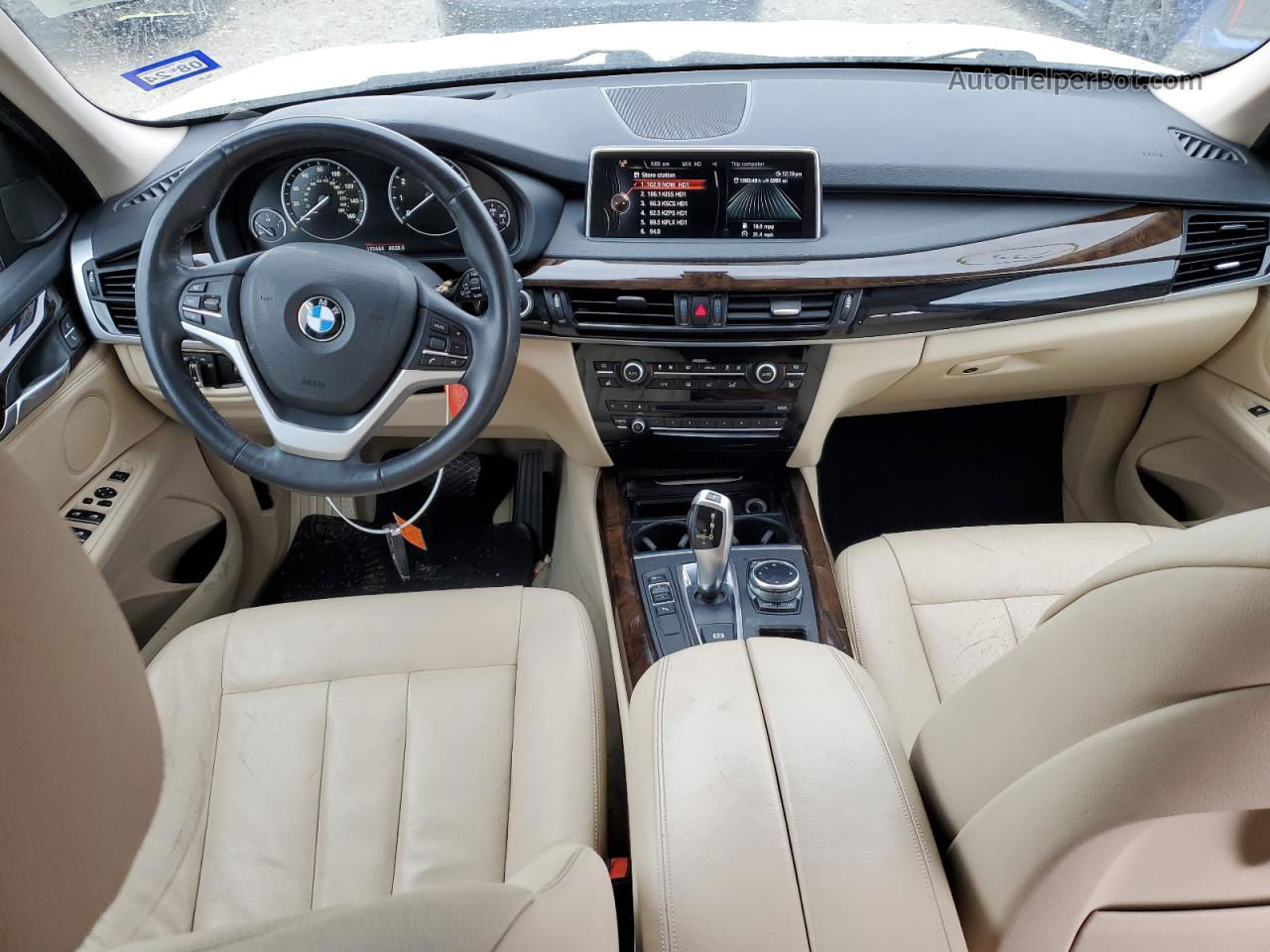 2015 Bmw X5 Sdrive35i Белый vin: 5UXKR2C58F0H34946