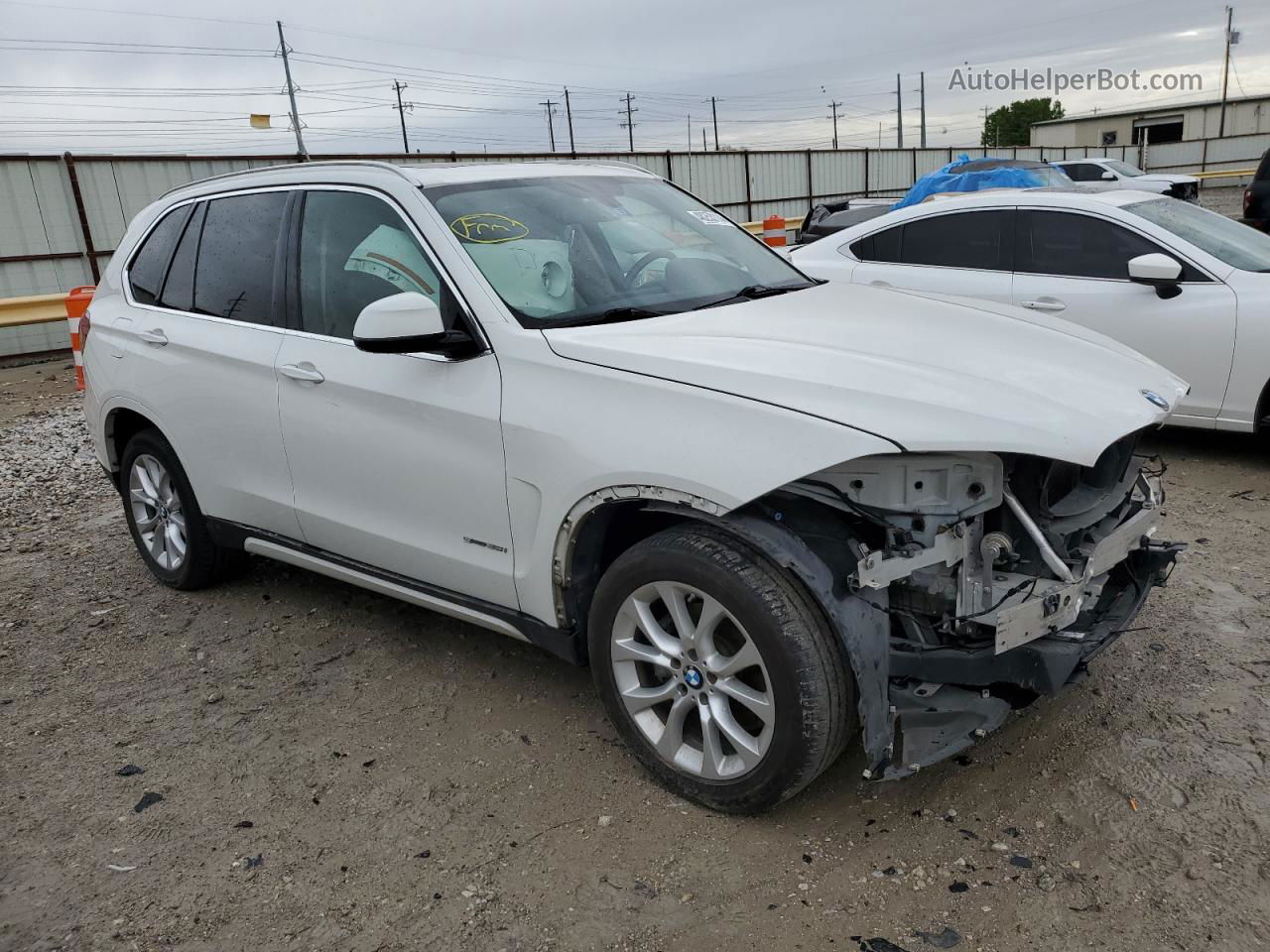 2015 Bmw X5 Sdrive35i White vin: 5UXKR2C58F0H34946