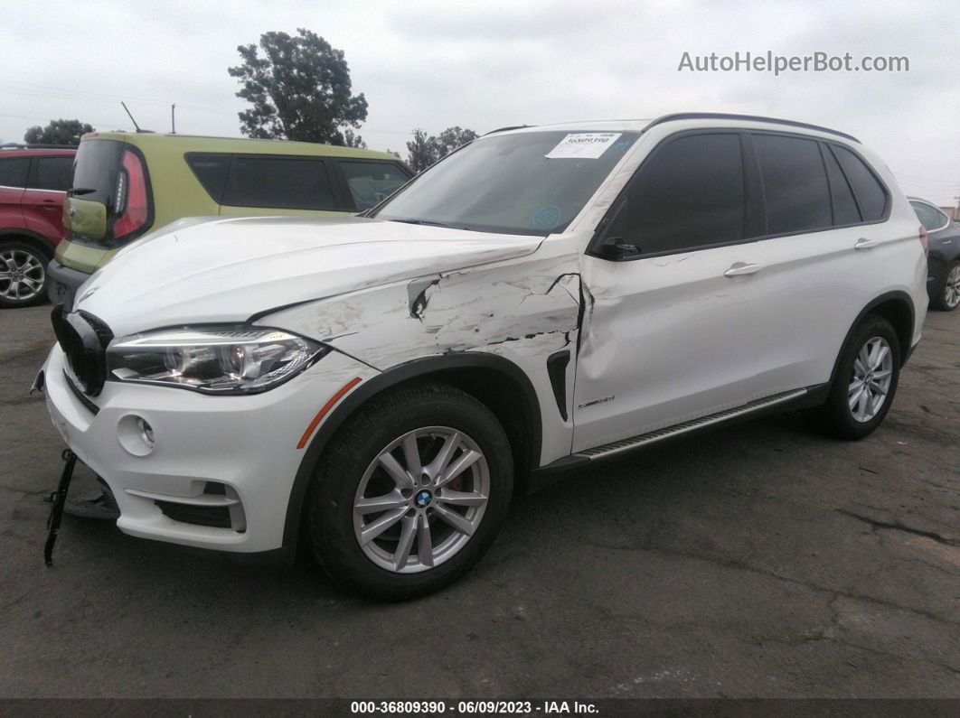 2015 Bmw X5 Sdrive35i White vin: 5UXKR2C58F0H35272