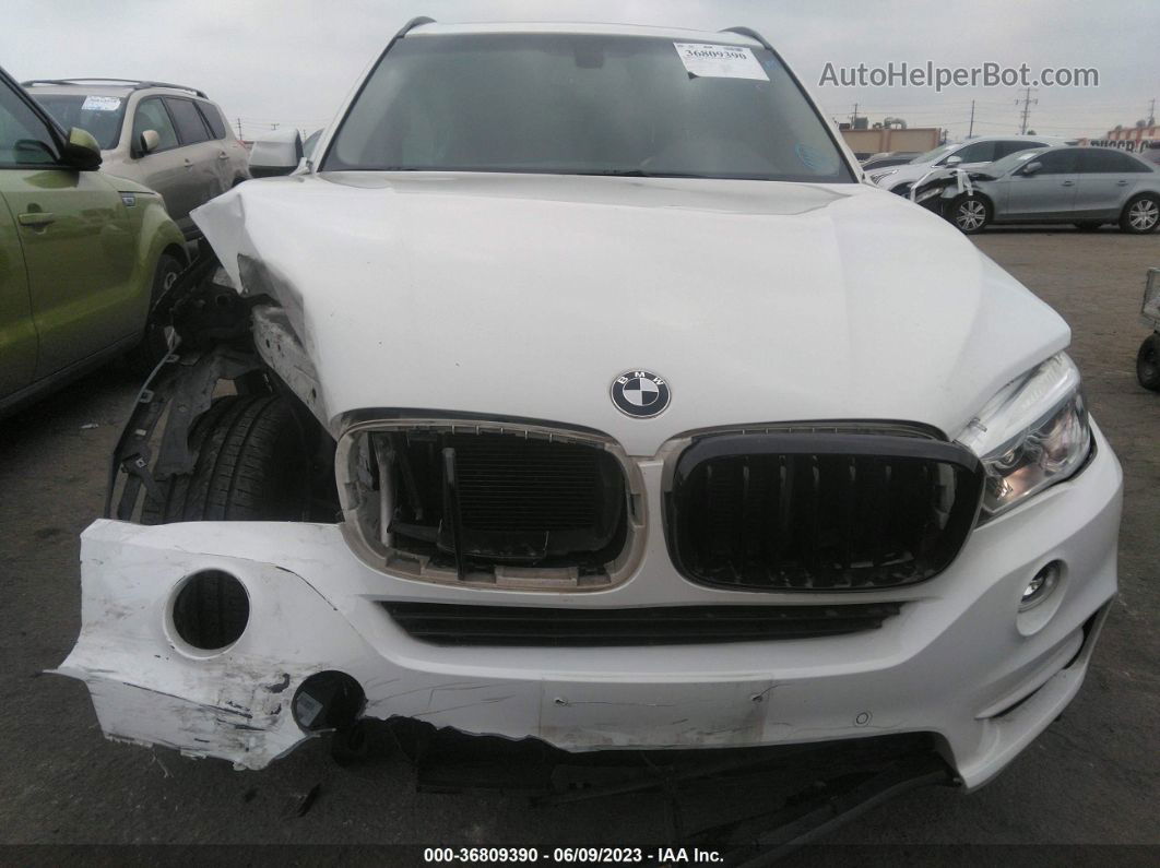 2015 Bmw X5 Sdrive35i White vin: 5UXKR2C58F0H35272