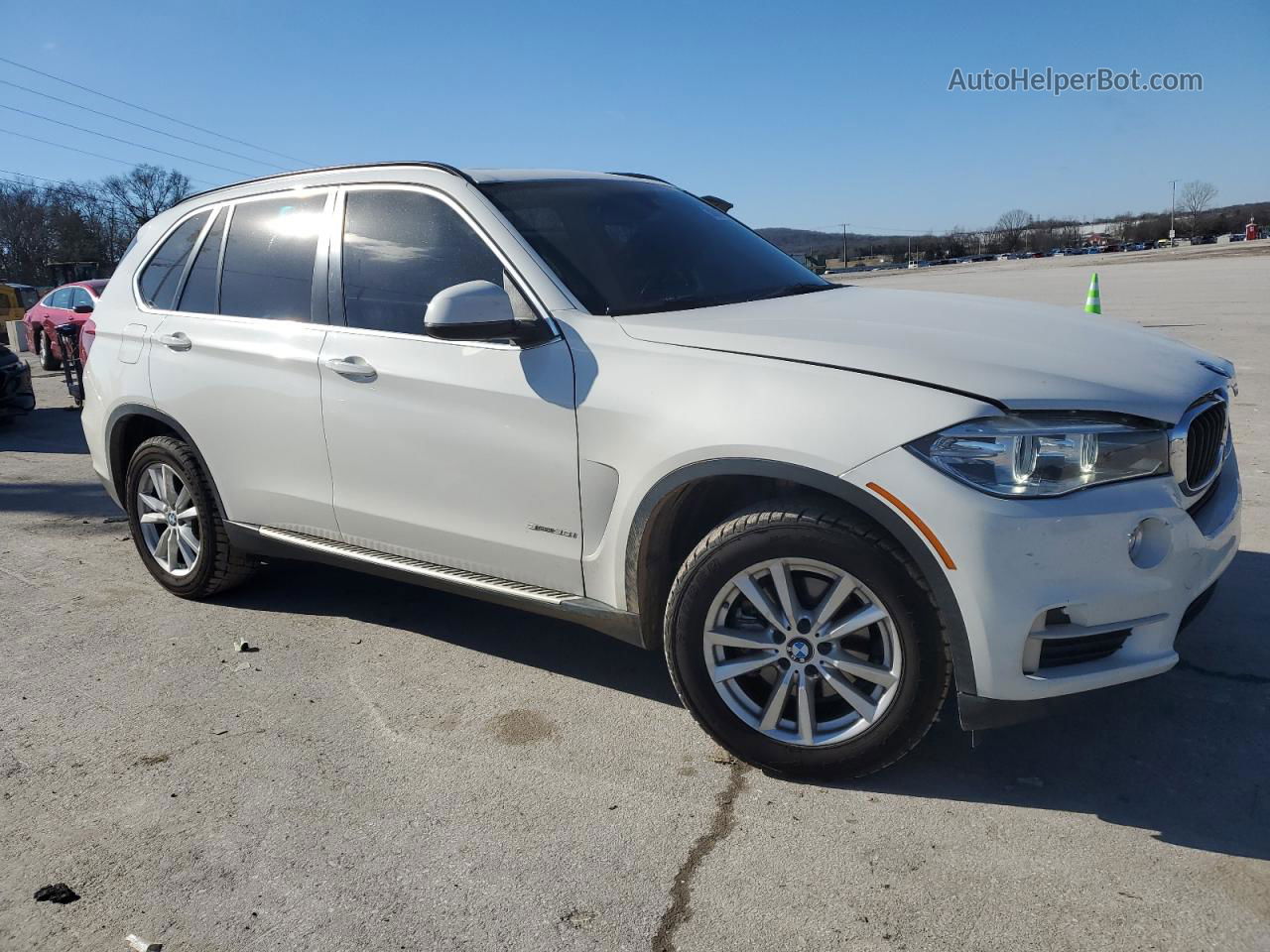 2015 Bmw X5 Sdrive35i White vin: 5UXKR2C58F0H37572