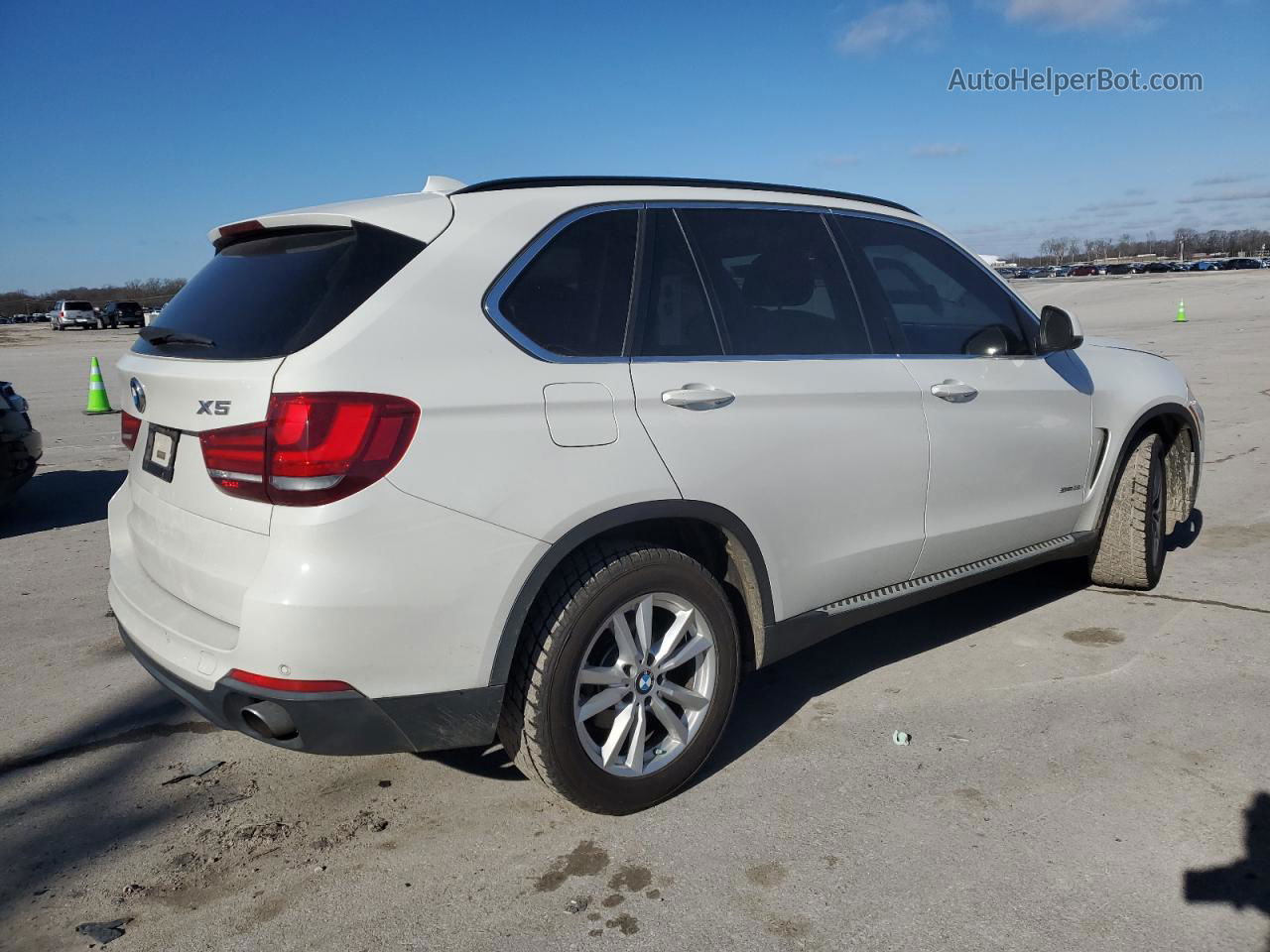 2015 Bmw X5 Sdrive35i White vin: 5UXKR2C58F0H37572